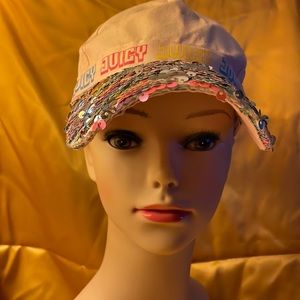 Juicy Couture kids pink baseball cap pink w/sequins